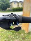 brake and gear shifter titanium